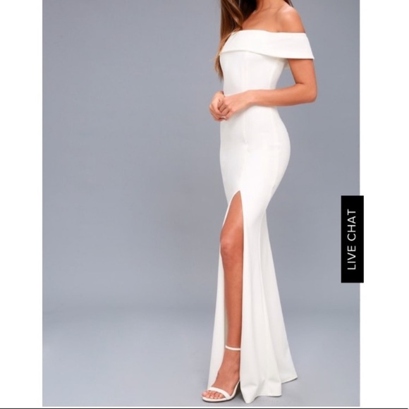 white dinner dress